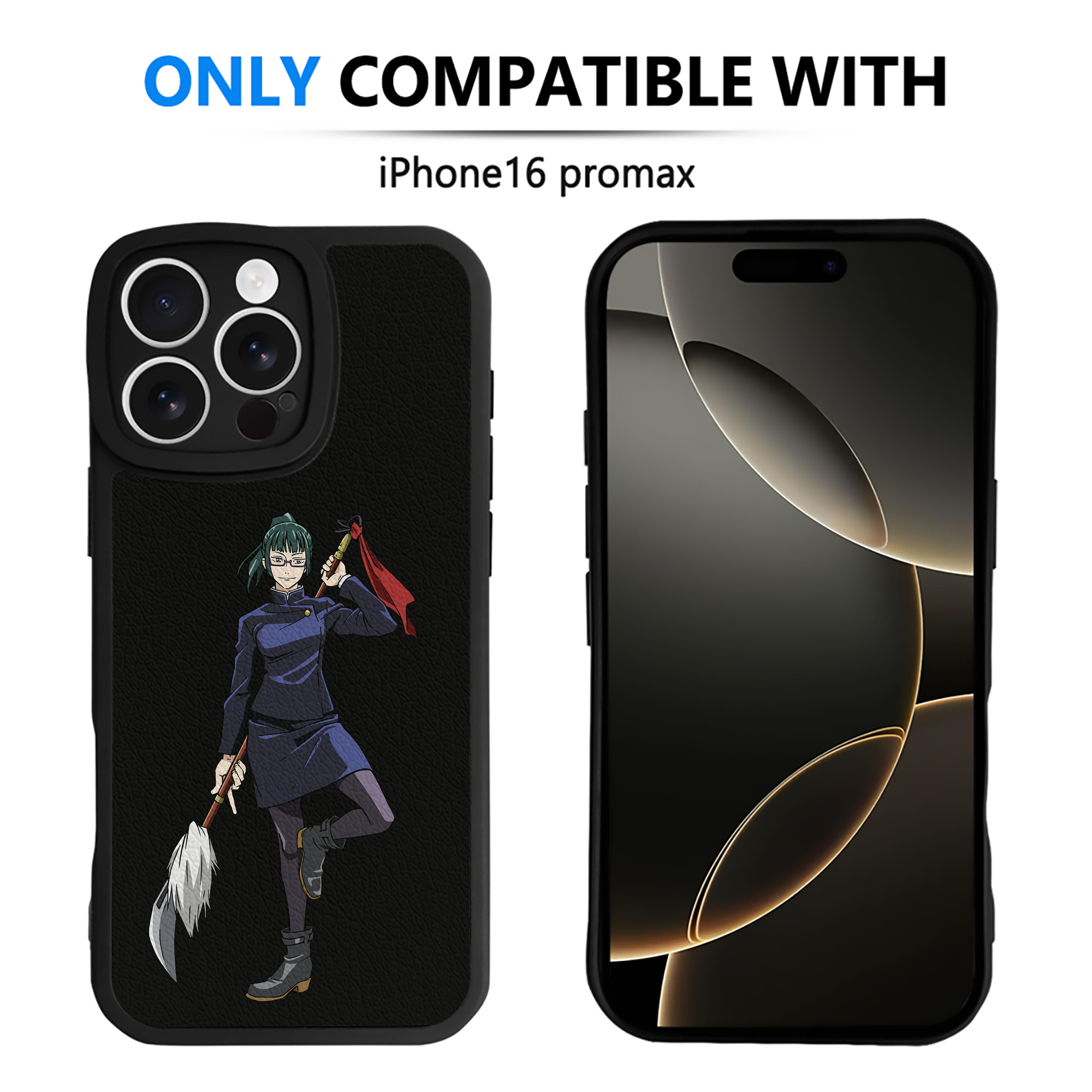 （画像用） 呪術廻戦 Jujutsu Kaisen 【iPhone 16シリーズ対応】シリコンスマホケース（レザー調） 材質：シリコン